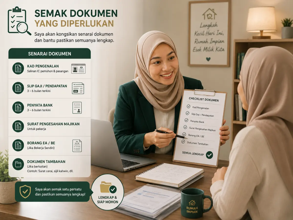 Semak dokumen yang diperlukan