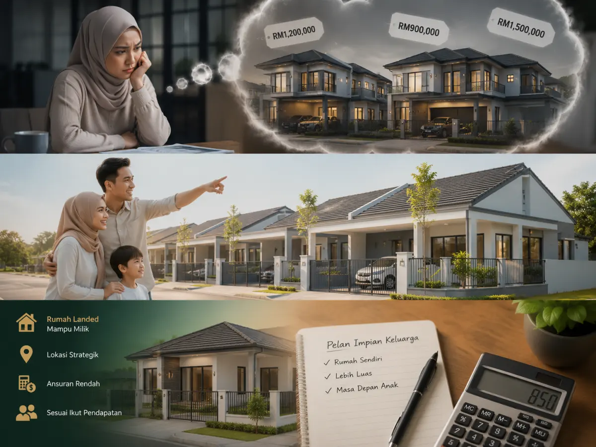 Ingat rumah landed mahal